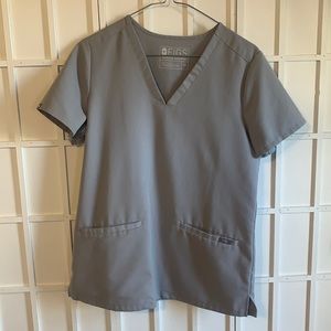 Figs stone Casma XS scrub top